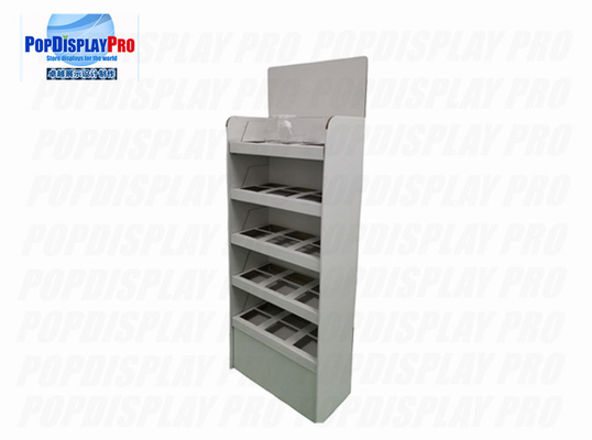 Sweat Candy Cardboard Shelving Displays Visual Promotional With Insert
