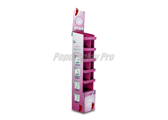 Retail Temporary Personal Skin Care 5-shelf Promotional Cardboard POP Display