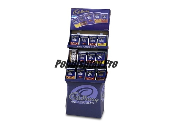 3 Tiers Custom Cardboard POP Displays Recycled Paper for Chocolates