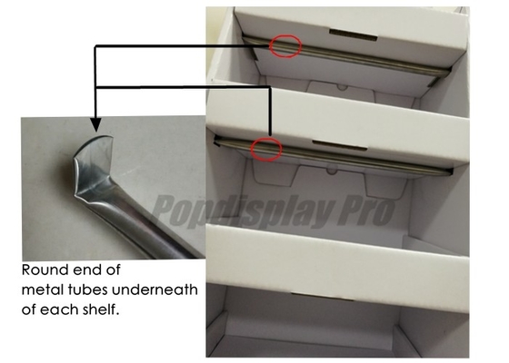 Semi Permanent Cardboard Display Shelves Recycling 4 Color Off Set Printed