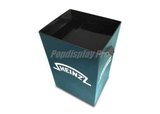 Cardboard Sustainable Dump Bin Display Rigid For Household Ketchup