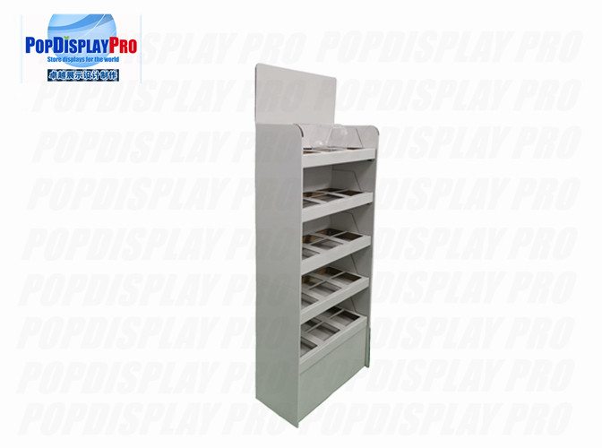 Sweat Candy Cardboard Shelving Displays Visual Promotional With Insert